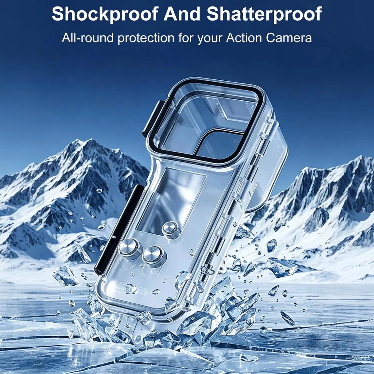 Custodia impermeabile per DJI Osmo Pocket 4, Custodia subacquea 50M Case subacquea Guscio Immersioni Protective Case Camera Diving Shell Accessori per DJI Osmo Pocket 4