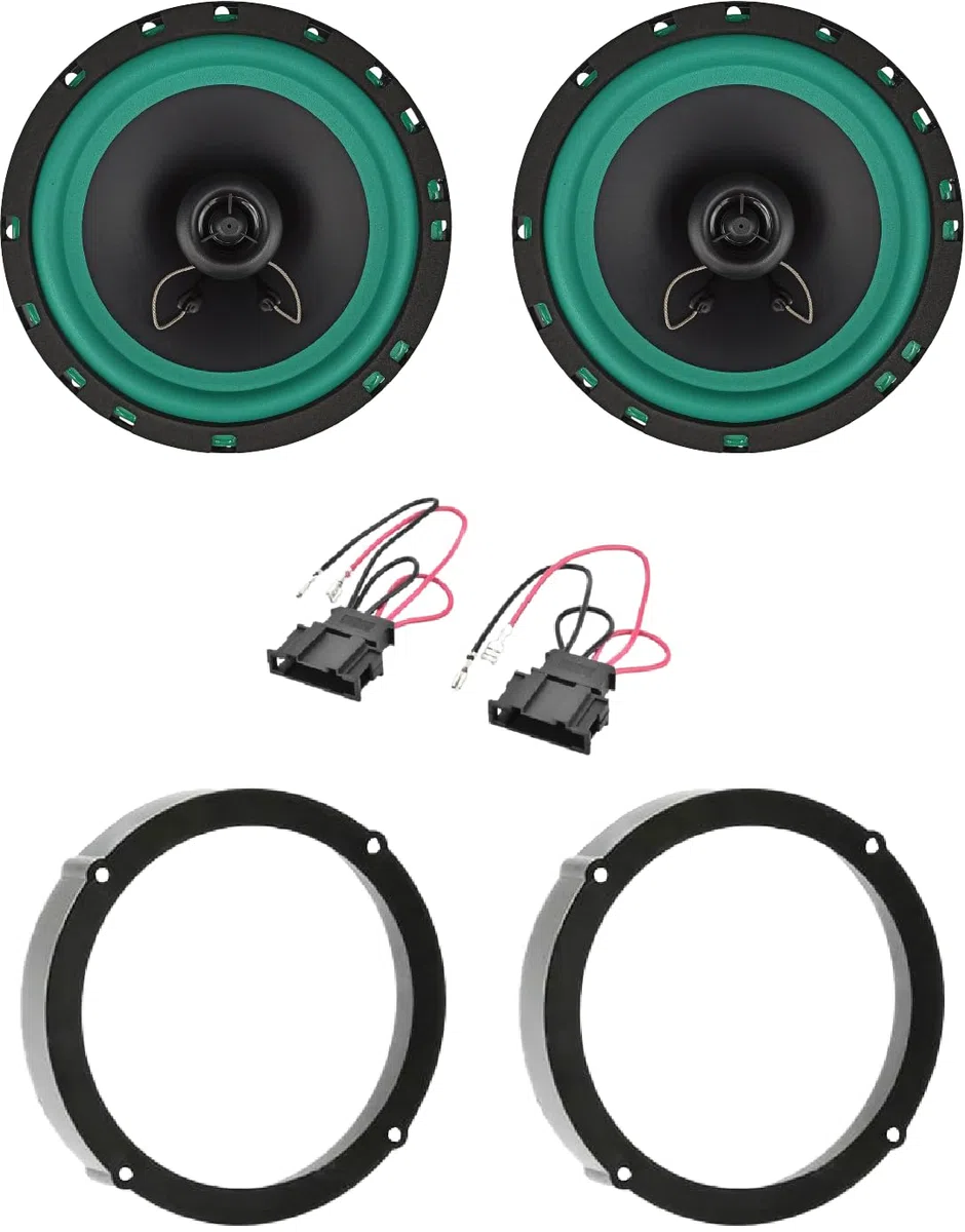 IPNOSIS Kit 2 Casse IP-01165 per VW Golf VI VII, VW New Beetle (No Cabriolet) fino al 2010, VW Polo dal 2009 in poi con 2 Supporti Anteriori, 2 Connettori
