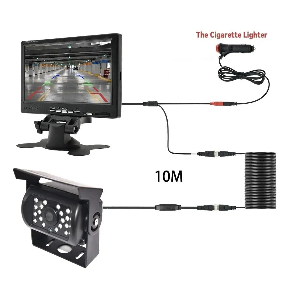 Telecamera Posteriore Per Camion Per Parcheggio | Posteriore per auto di backup universale con 4.3 o 5/7.(7inch 10M)