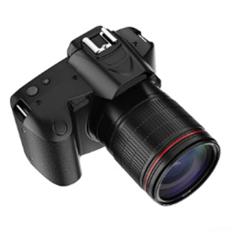 D5 - Fotocamera reflex digitale a doppio obiettivo con stabilizzazione zoom 16X, ampia apertura, touchscreen da 3 pollici e controllo integrato per fotografia e condivisione a distanza (nero)