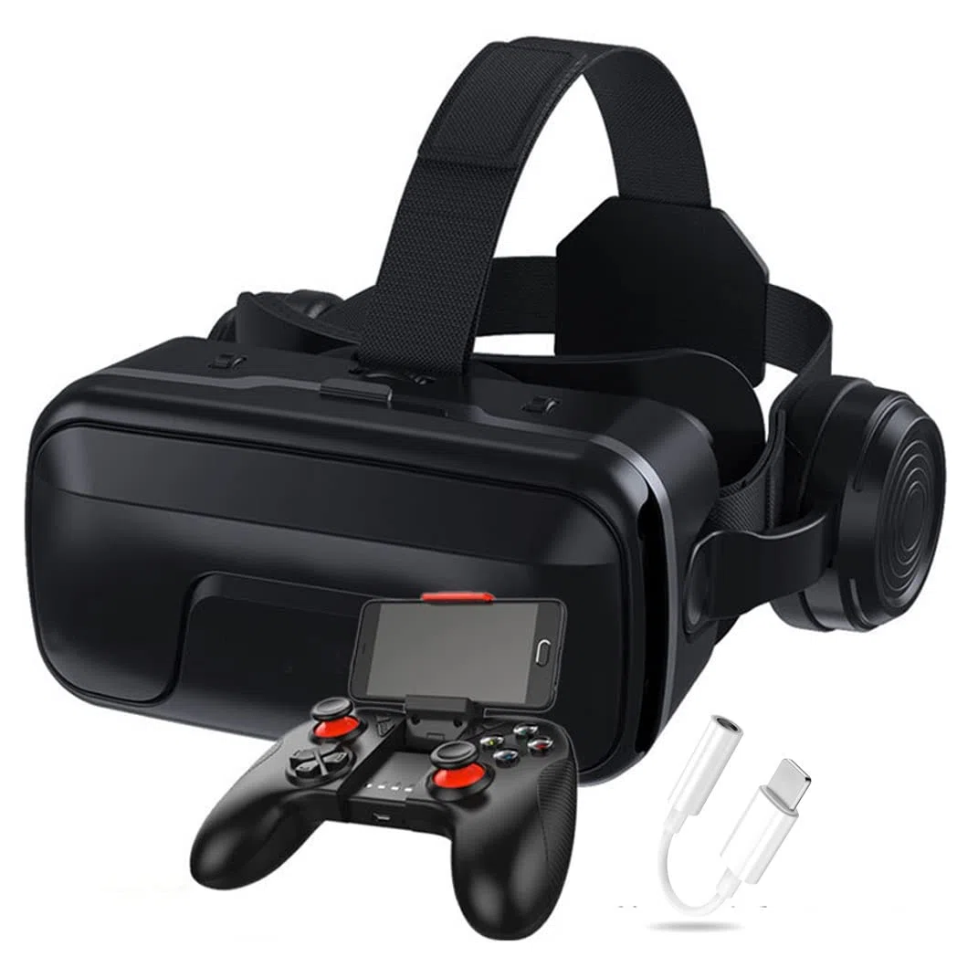 Occhiali VR, Visore Realtà Virtuale, Cuffie 3D VR Compatibile con Tutti Gli, Lente Regolabile per Film e Giochi 3D, per iPhone 13 Pro Max/13 Pro/13/12/11, per Samsung Galaxy S21, Huawei, Xiaomi