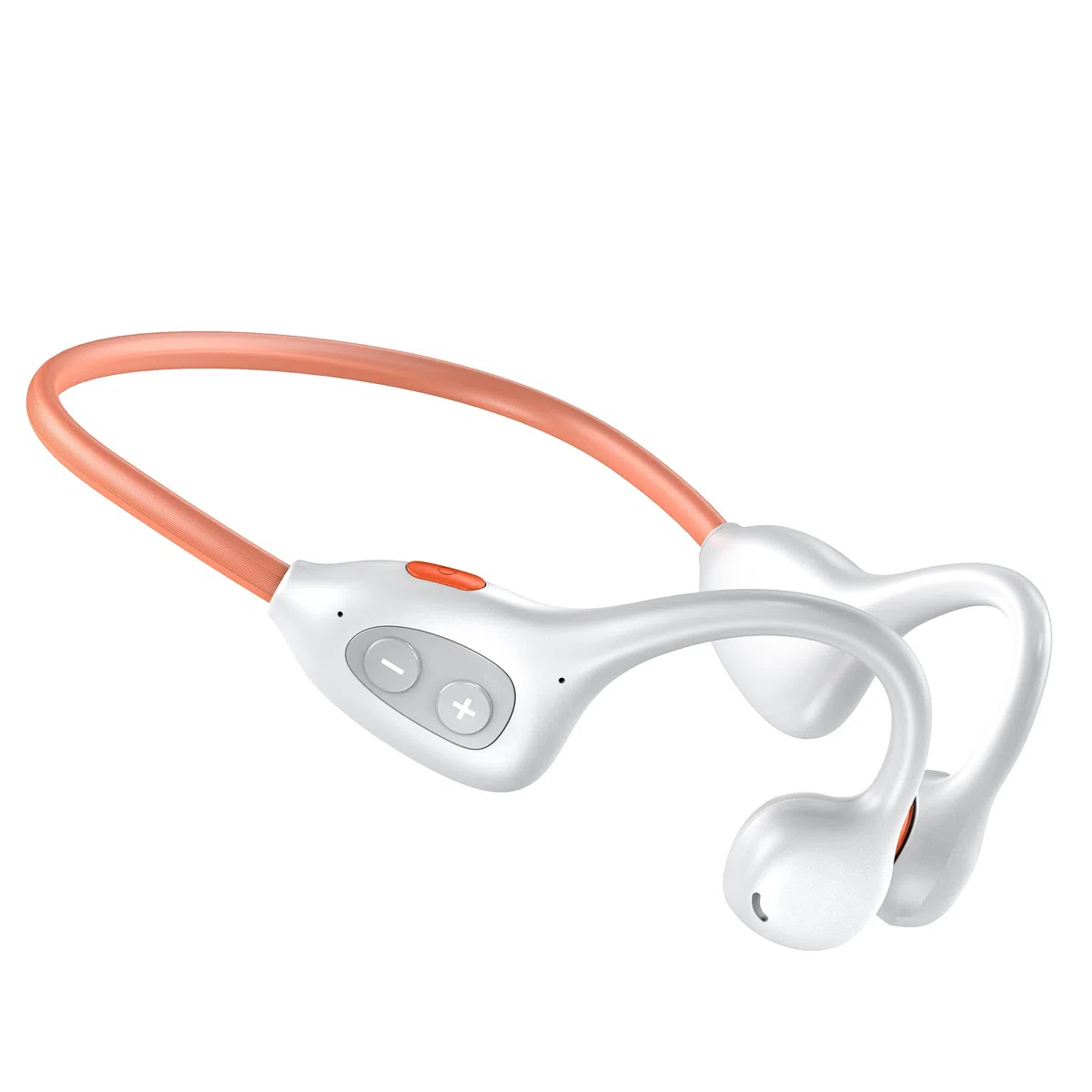 Auricolari aperti, Bluetooth 6.1, wireless a conduzione d'aria, auricolari sportivi, impermeabili IPX6, chiamate chiare, auricolari leggeri per corsa, ciclismo e allenamento (bianco)