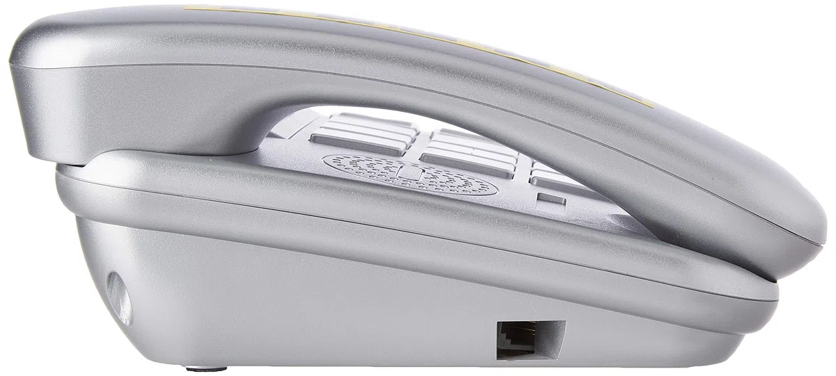 Brondi Super Bravo Plus Telefono a filo senior con telecomando SOS, Installabile anche a muro, Grigio (Argento)