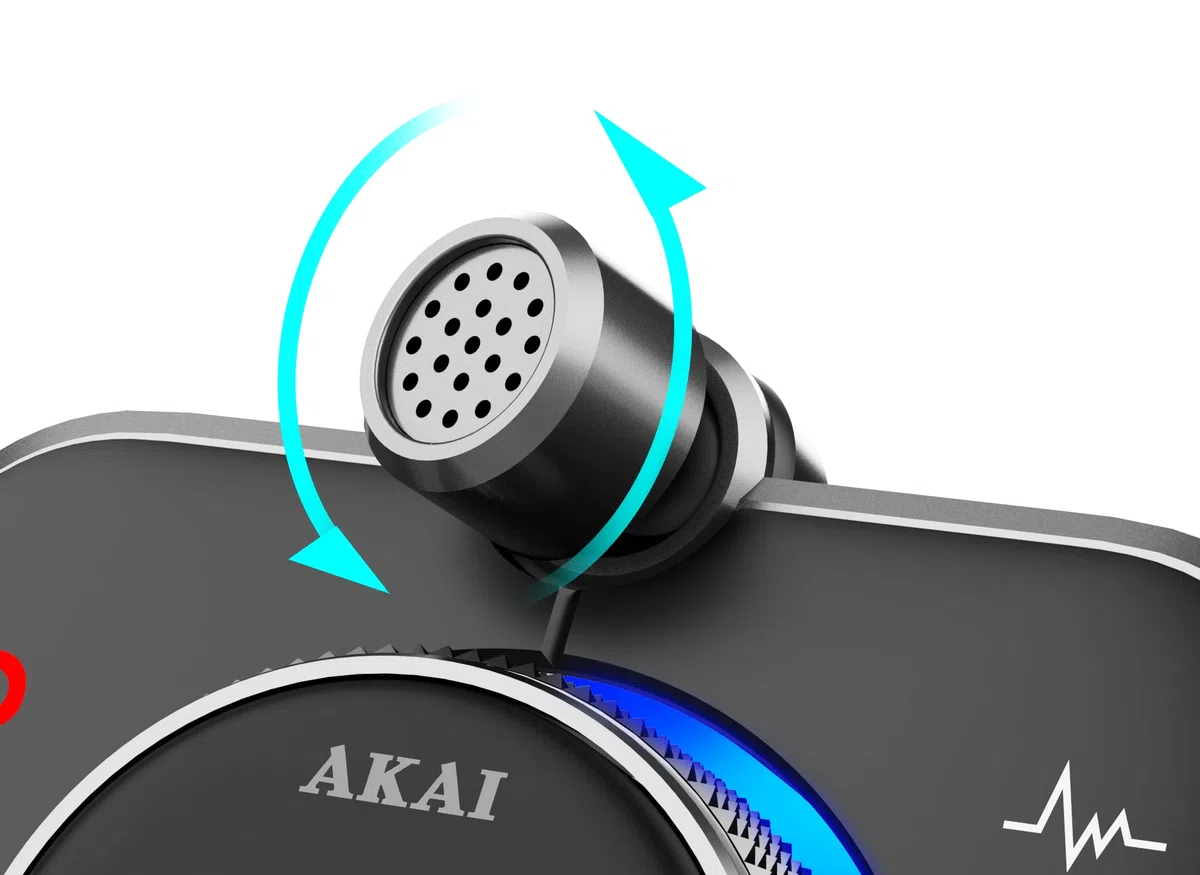 AKAI Trasmettitore Bluetooth 5.0 per auto, spina separata e parte di comando per presa d'aria, compatibile con QuickCharge e PD