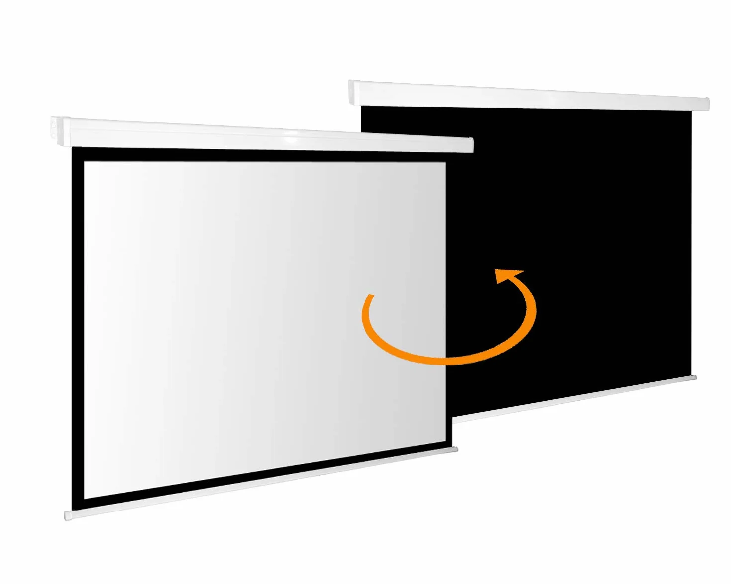 Alphavision SlenderLine Schermo di proiezione Manuale 180 x 140 (174x98) cm 16:9 / Lunghezza Cassa 196 cm / 1,2 Guadagno/HDTV / 3D / 4K / Schermo di proiezione per Home Theater presentazioni