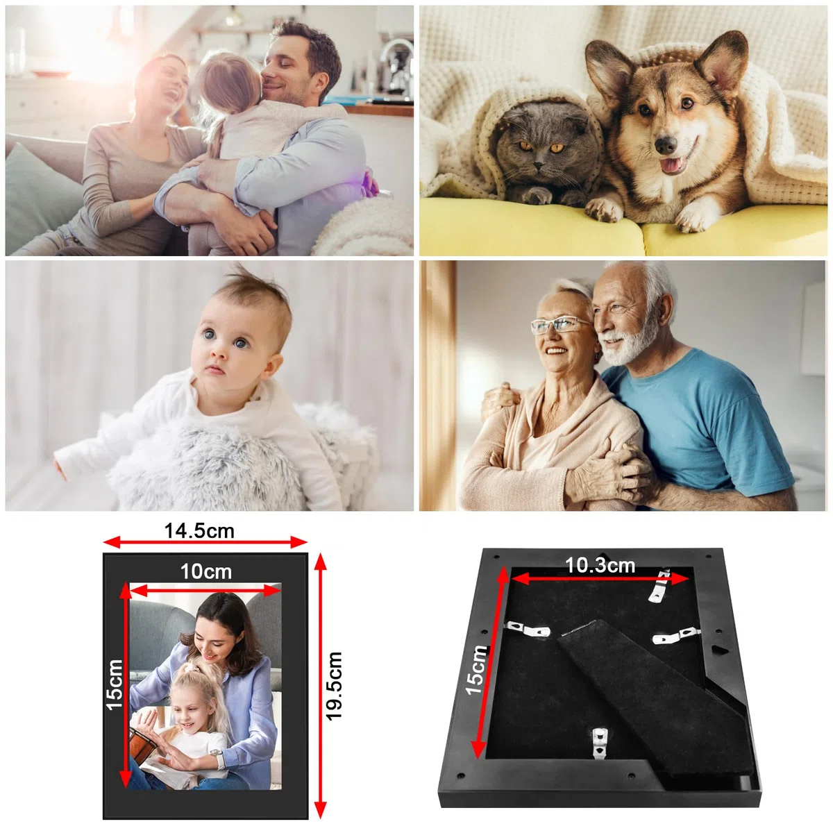 Cornice Telecamera Nascosta HD 1080P Telecamera Spia, Mini Telecamera Spia Nascosta supporto di Rilevamento del Movimento e la Registrazione in Loop per Domestica/Decorazione