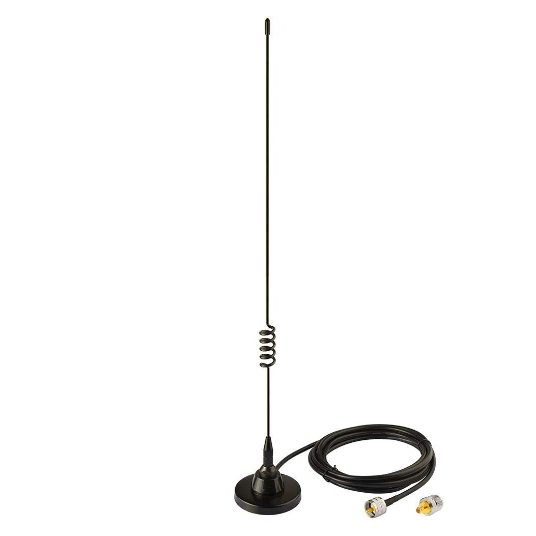 Bingfu Antenna VHF UHF Veicolare Bibanda 144Mhz 430Mhz Base Magnetica Maschio PL259 per BTECH ICOM Midland TYT AnyTone Radio Amatorial