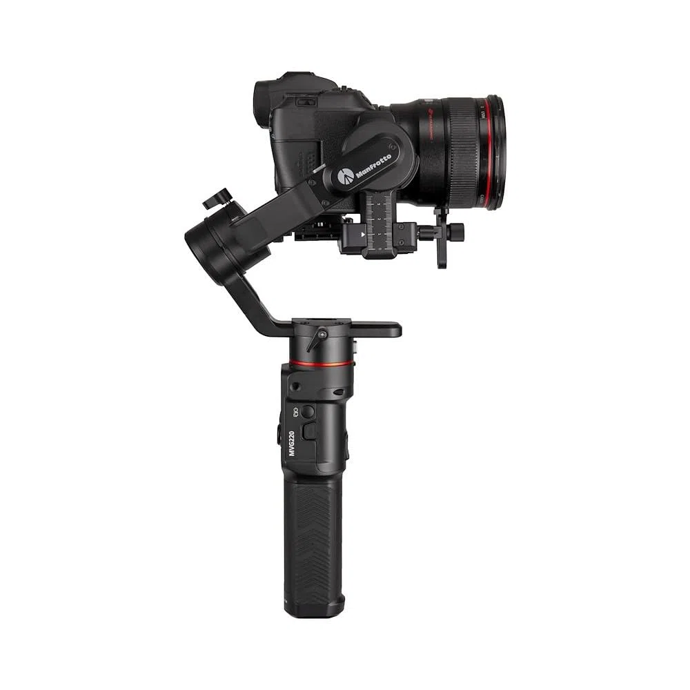 Manfrotto MVG220, Gimbal Portatile Stabilizzata a 3 Assi Professionale per Fotocamere Mirrorless e Reflex, Flessibile, Sostiene Fino a 2,2 kg, Perfetta per Fotografi, Vlogger e Blogger