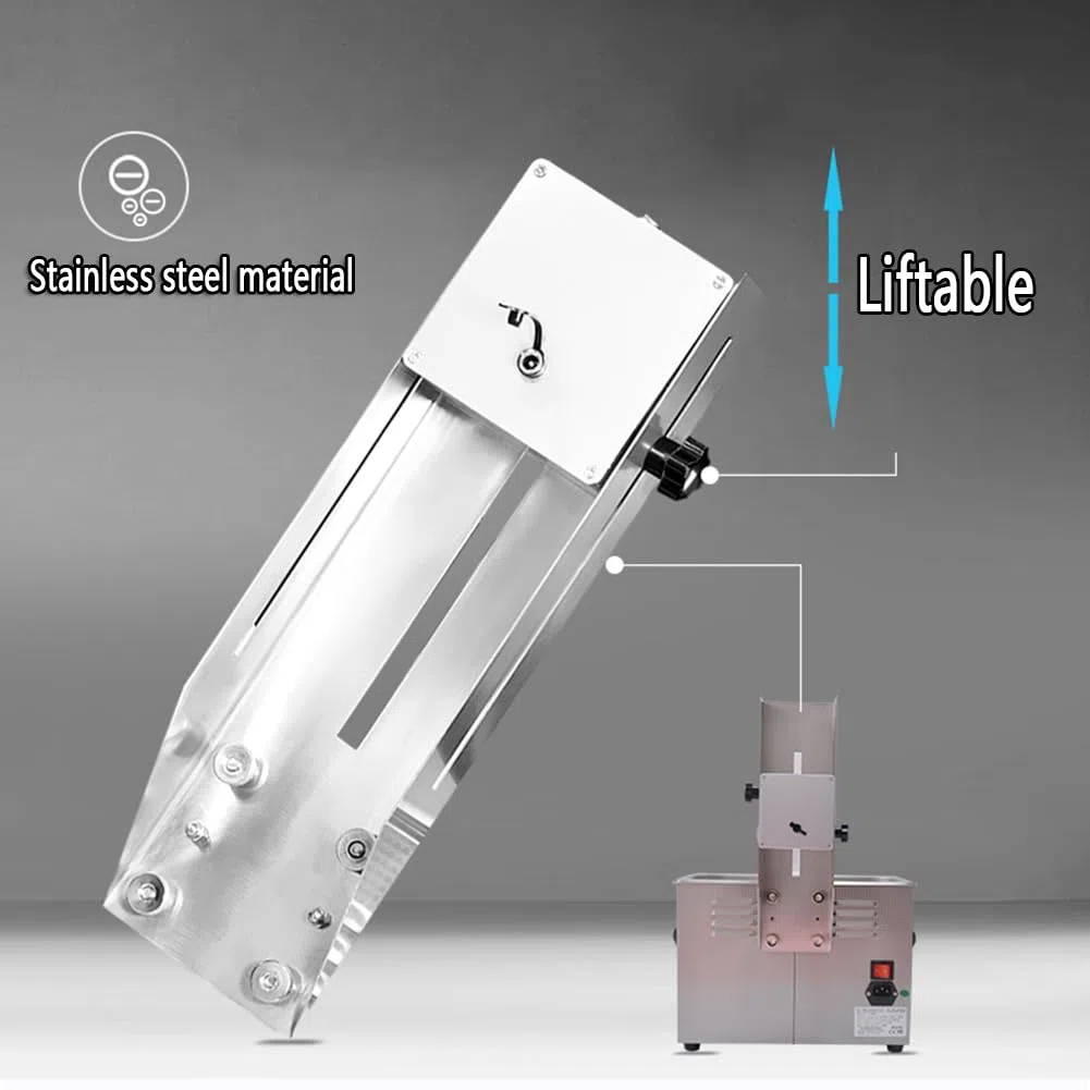 Detergente ultrasonico per dischi in vinile da 6,5 l, vibrazione a doppia frequenza, timer e controllo della temperatura, pulisce da 1 a 6 dischi
