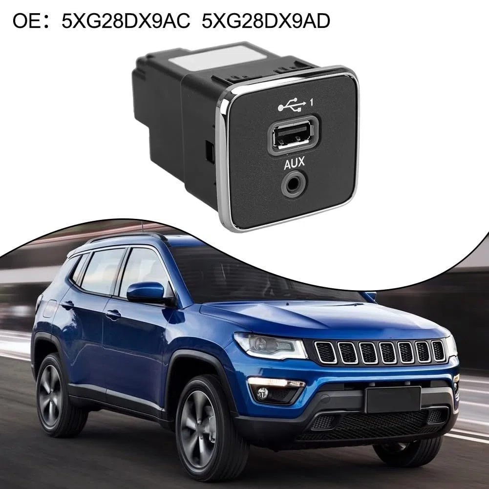 Presa di ricarica USB AUX per Jeep per Cherokee e in tutti i modelli dal 2017 al 2021