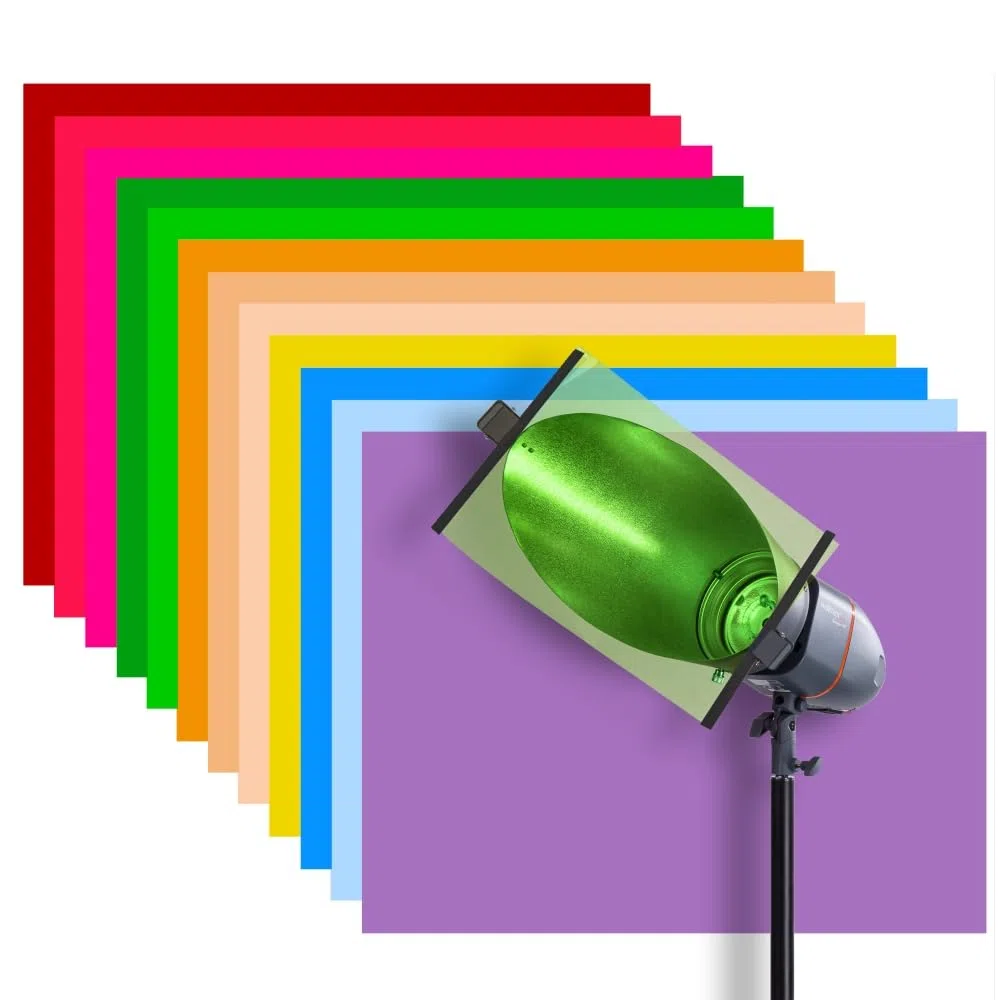Walimex Pro set di filtri a colori (30 x 30 cm, 12 pezzi)