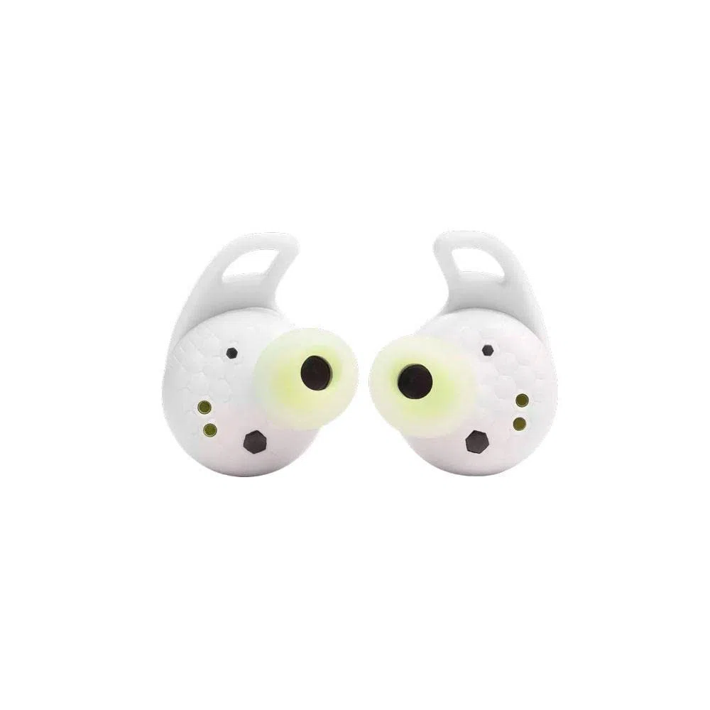 JBL Reflect Aero Cuffie In-Ear True Wireless Bluetooth, Auricolari Impermeabili e Antipolvere IP68 con Cancellazione Adattiva del Rumore, per Musica e Chiamate, Autonomia 8+16 Ore, Bianco