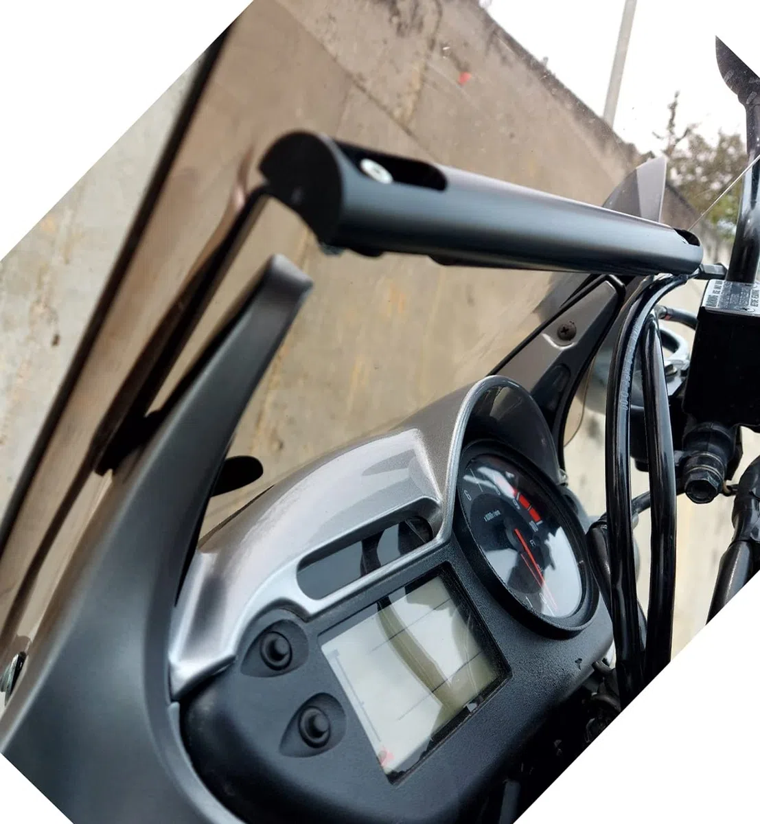 Staffa fissaggio per smartphone/GPS compatibile con Honda XLV700 Transalp 2008-2011