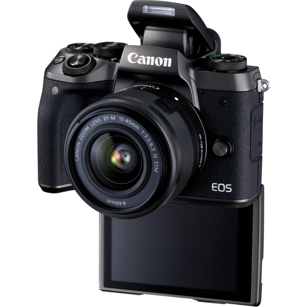 Canon EOS M5 Fotocamera Digitale Mirrorless, Obiettivo EF-M 15-45mm, f/3.5-6.3 IS STM, Nero [Versione Canon Pass Italia]