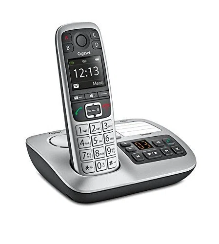Gigaset E 550 A Telefono Cordless con Segreteria, Argento [Italia]