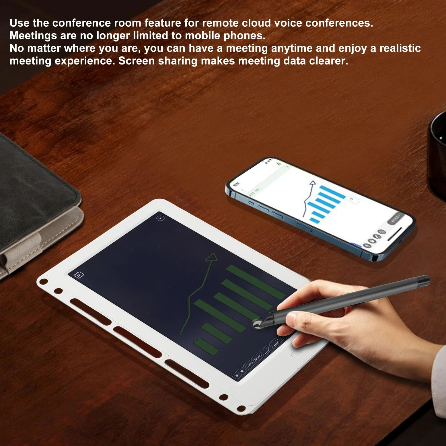 SIXRUN Smart Pen Writing Board Set, Taccuino Digitale Riutilizzabile con AI Smart Pen, Conversione in Testo Modificabile, con APP per Telefoni e Tablet IOS