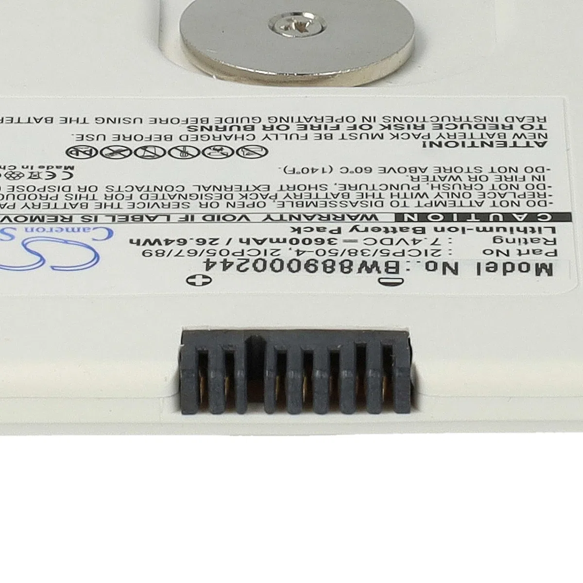 vhbw batteria sostituisce Trixell 2ICP5/38/50-4, 2ICP05/67/89 per strumentazione medica (3600mAh, 7,4V, Li-Ion)