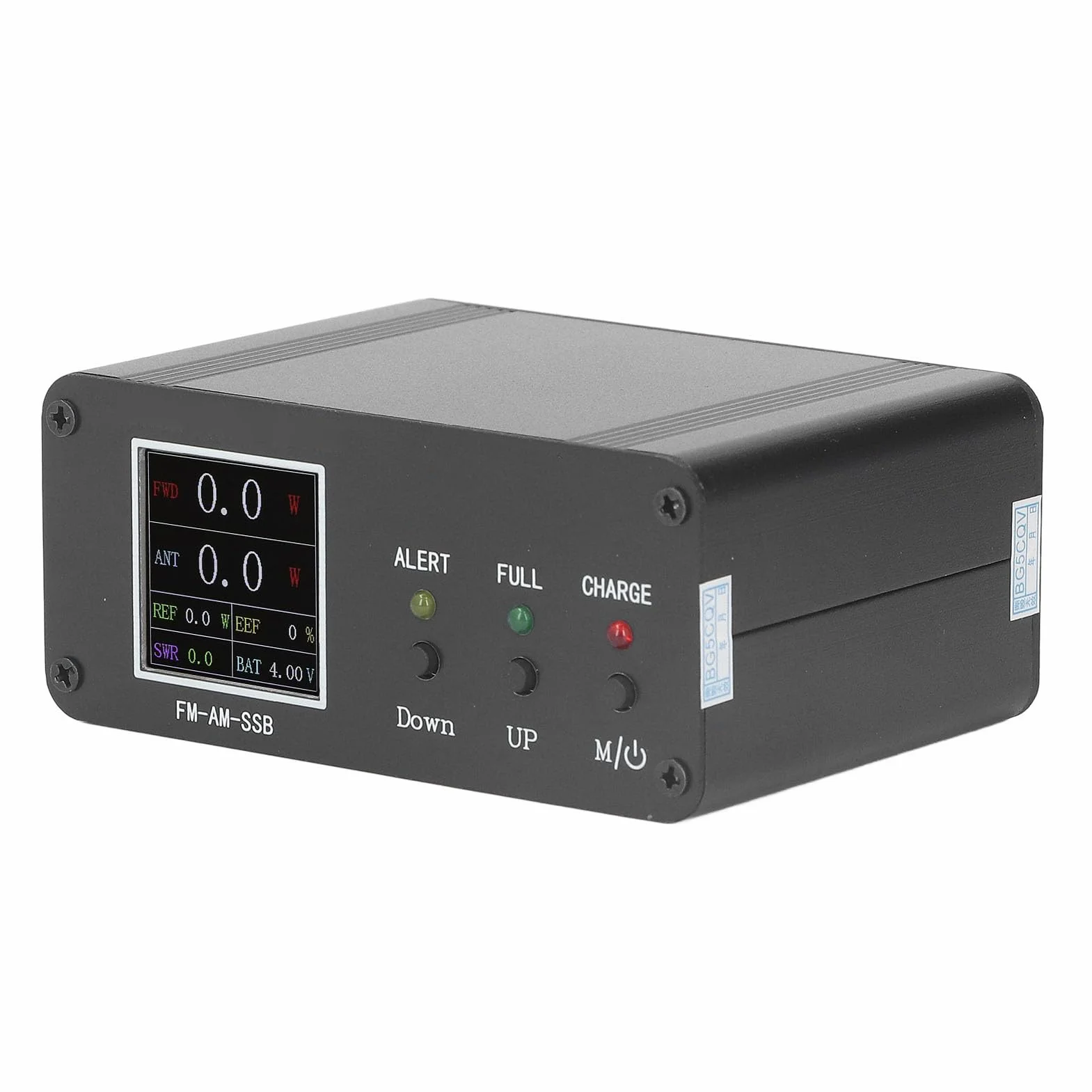 Misuratore SWR 120 W 1,8 a 54 Mhz, Schermo a Colori 240x240, Tester di Potenza FM AM SSB con Allarme per Display Chiaro e Trasporto Facile