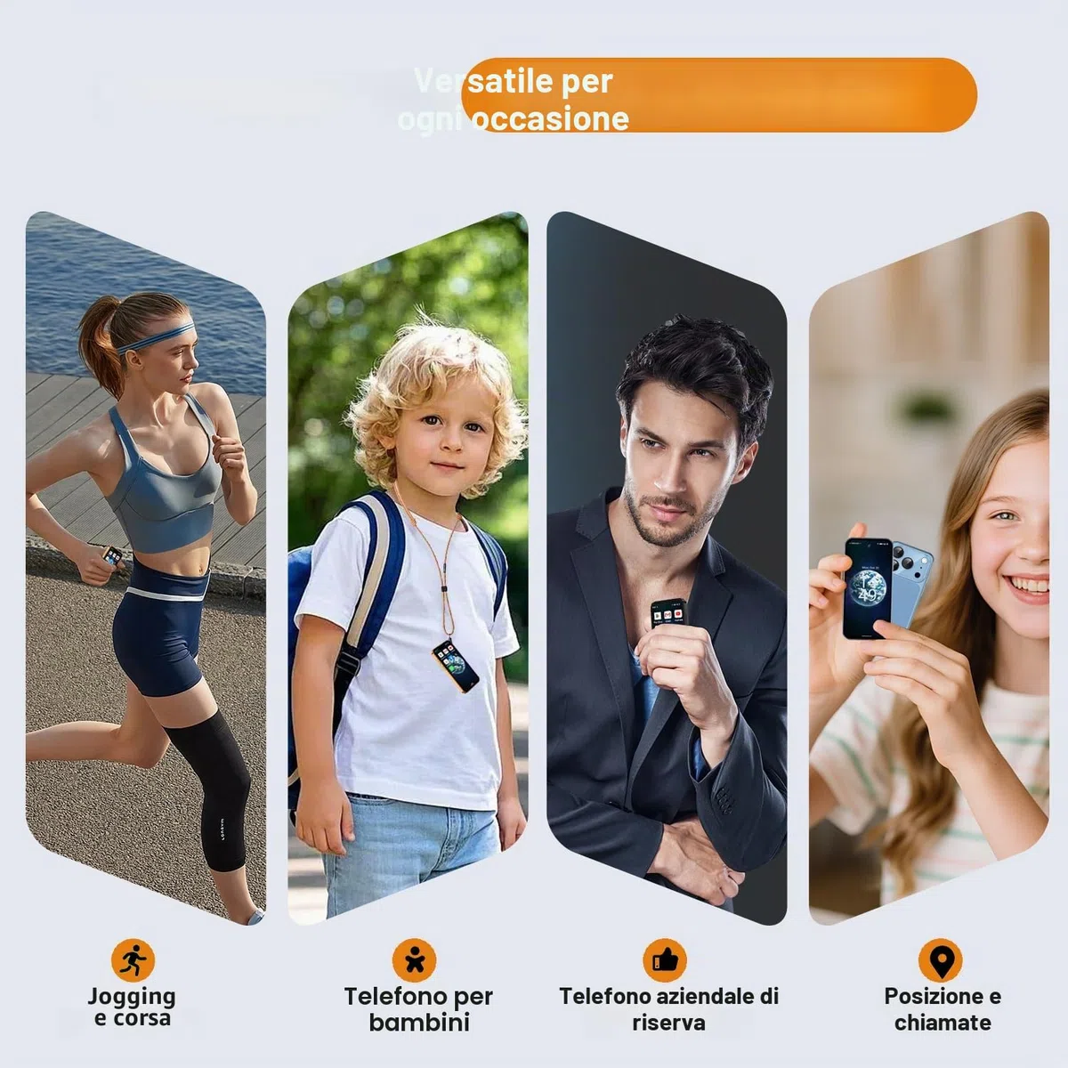 3G - Mini cellulare sbloccato, Dual SIM, riconoscimento facciale, display HD da 3,88 pollici, carino e pratico secondo cellulare, piccolo smartphone per bambini e studenti (Nero-3G)