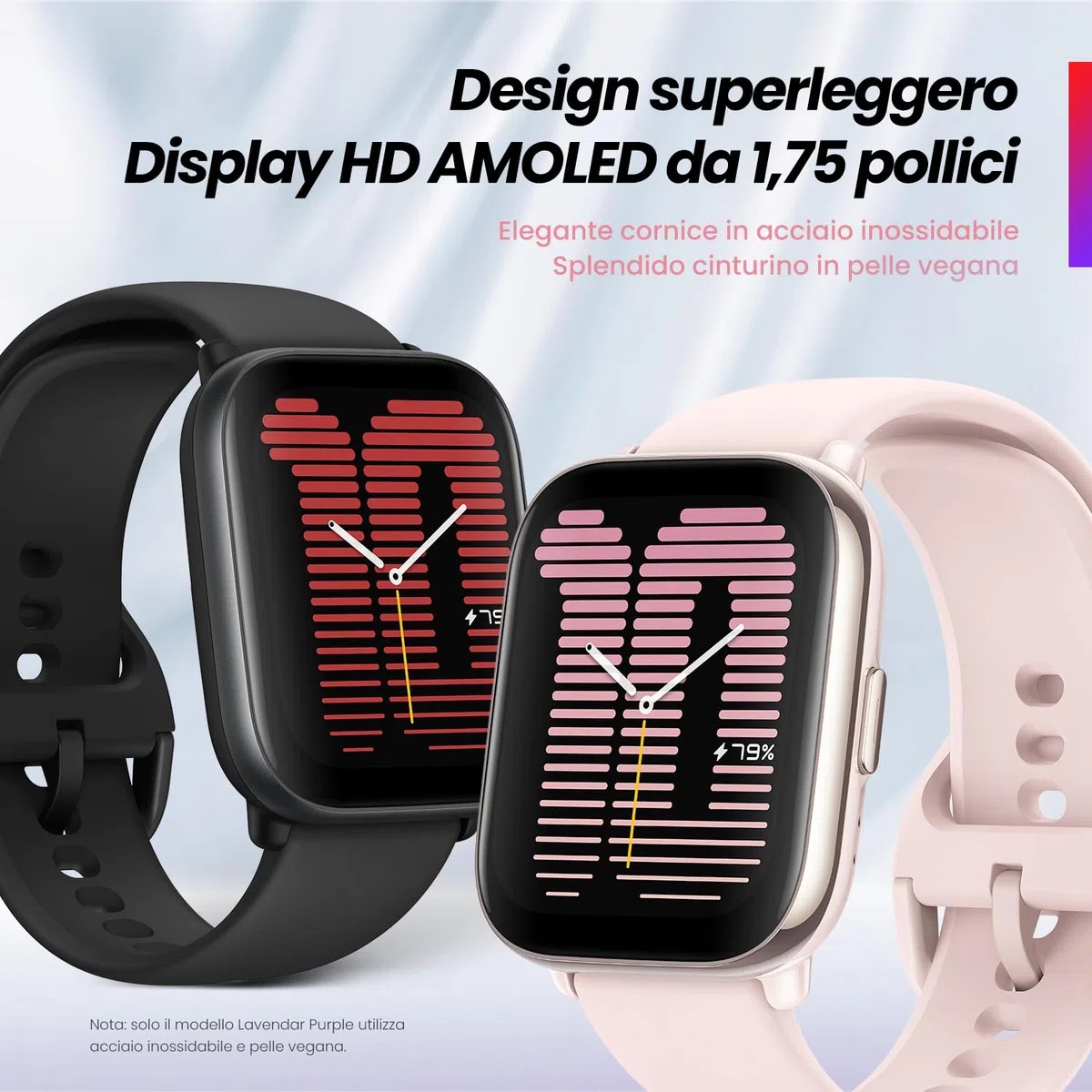 Amazfit Active, 42 mm, Smart Watch con GPS, Zepp Coach, Readiness, AI Fitness Exercise Coach, chiamate Bluetooth, batteria da 14 giorni, display AMOLED e Alexa Integrato, Nero