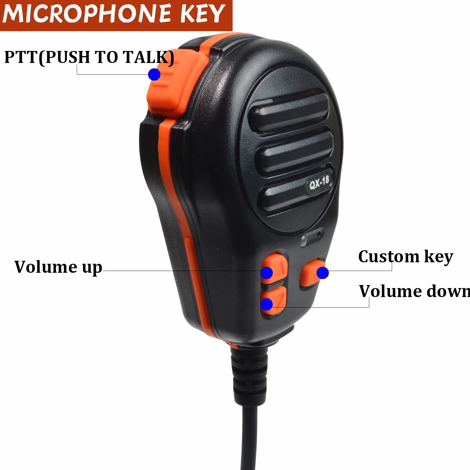 Microfono USB-A, microfono PTT e chiave programmabile per simulatore di camion americani, PC, laptop, cellulari, giochi per PC con supporto per microfono e software di programmazione (con