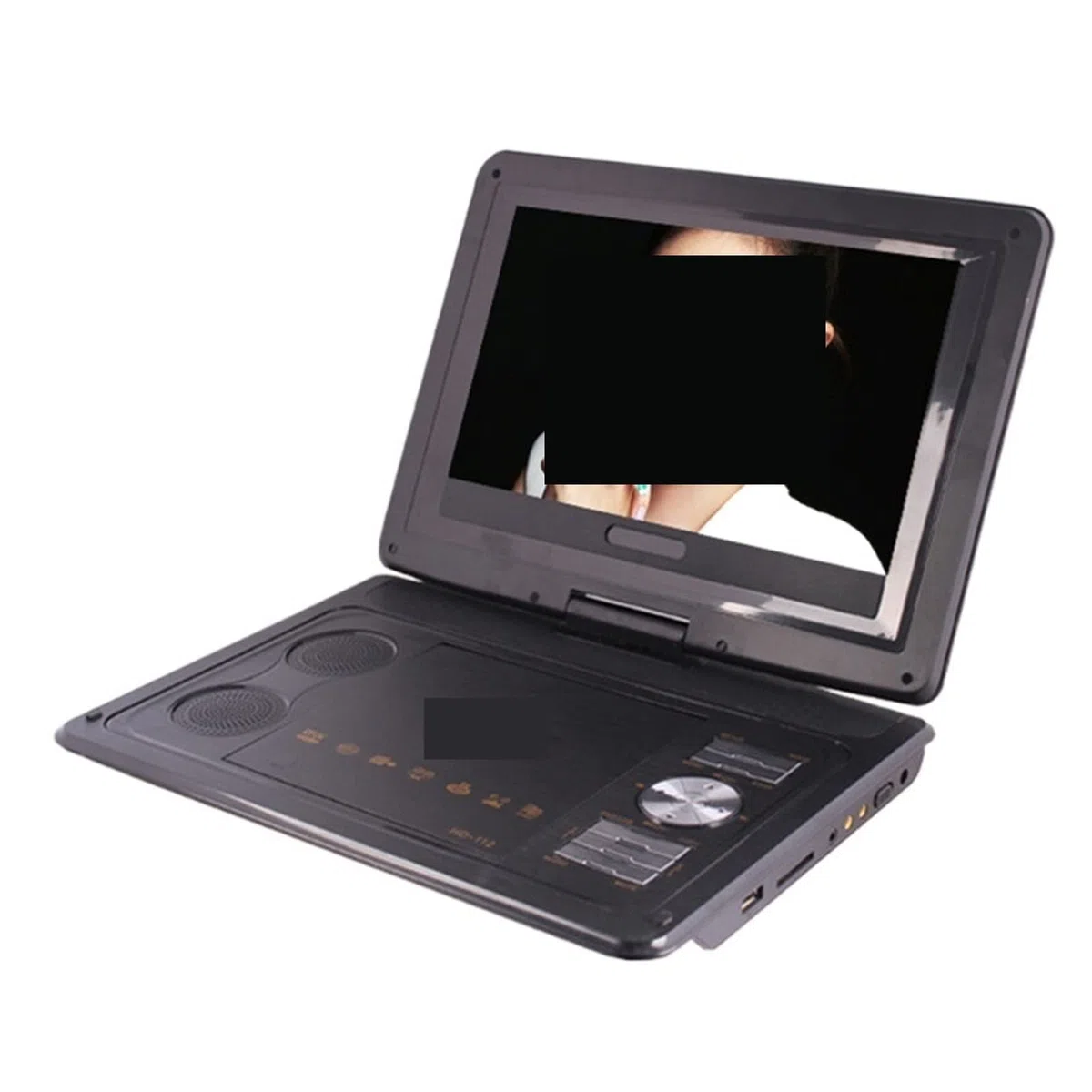 Lettore DVD portatile, Digital Multimedia Portable EVD/DVD Video Machine Lettore di schede Porte USB TV analogica/Giochi/Schermo LCD orientabile a 270 gradi