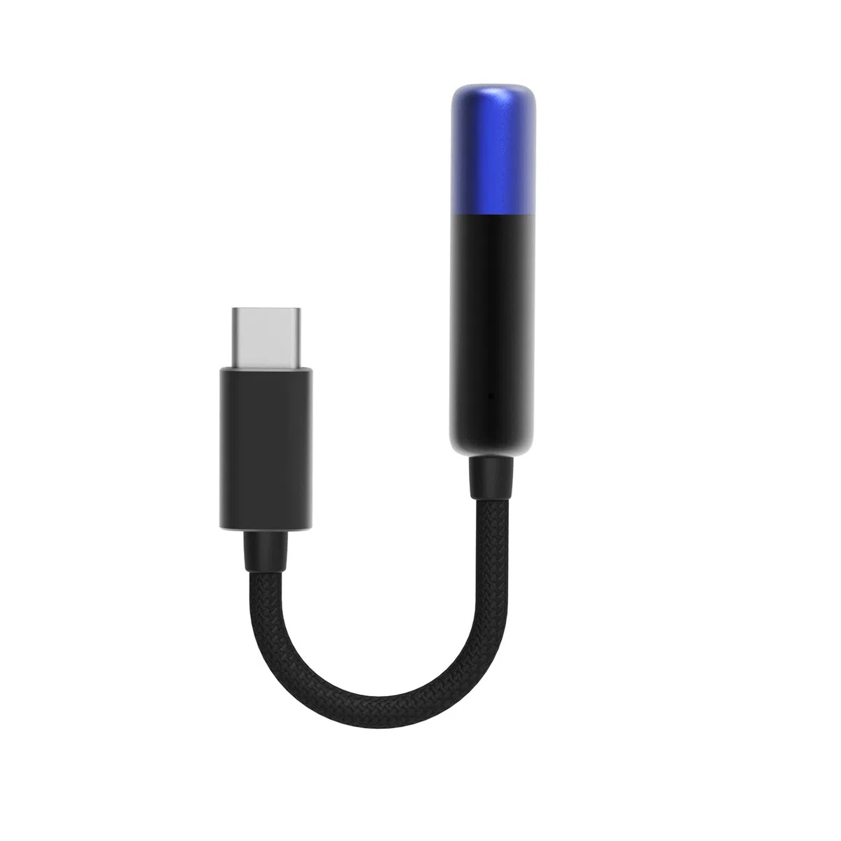 SHANLING UA Mini USB C DAC con Luce LED, Cavo Audio ad Alta Risoluzione, Femmina da 3,5 mm a Tipo C Maschio, Amplificatore per Cuffie Senza Perdita per Smartphone/PC/Laptop/Lettore (Migliorato, Blu)