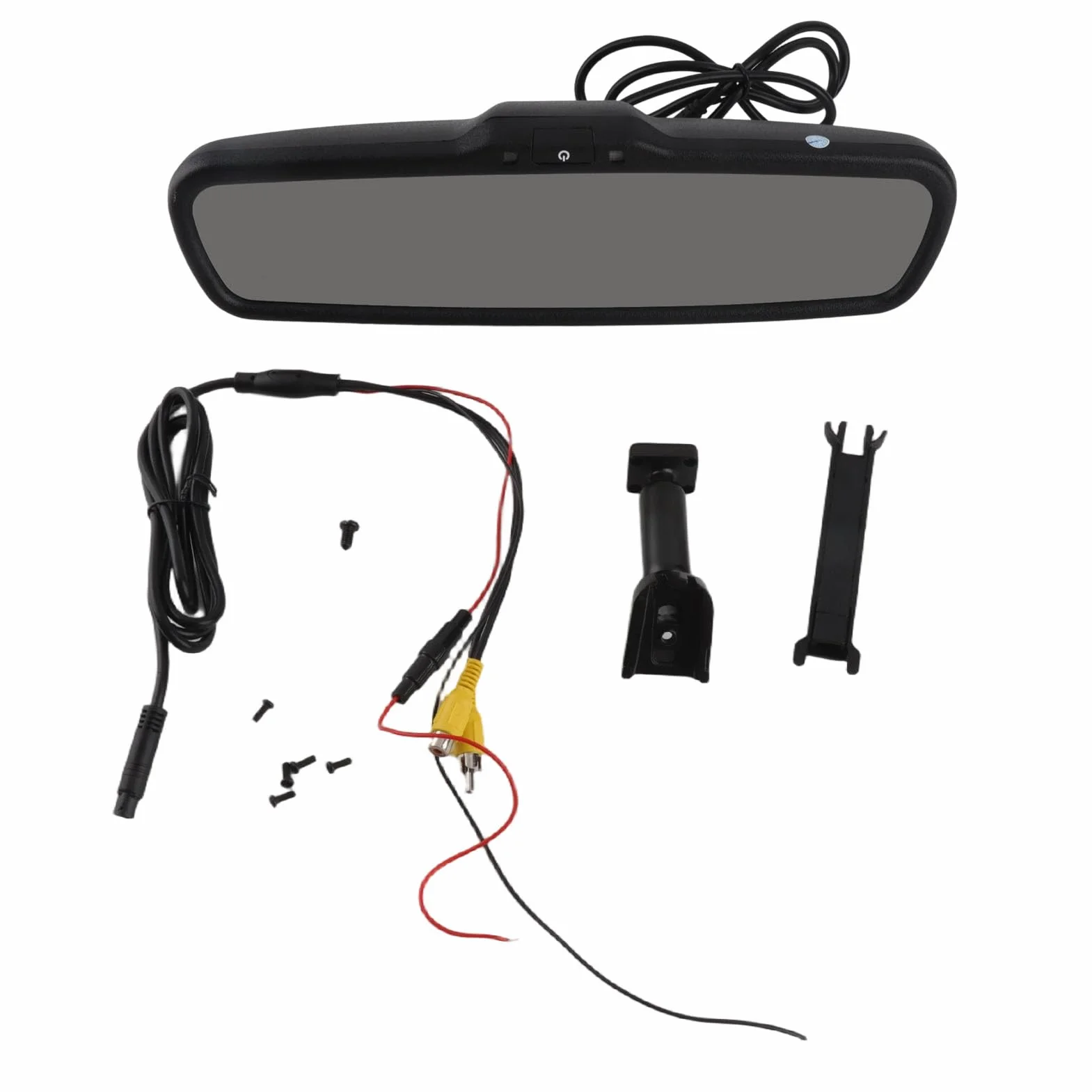 Monitor per specchietto retrovisore per auto Monitor da 4,3 pollici per auto oscuramento con staffa nero per auto Furgoni Camion RVs Mini Van,Tecnologia a bordo del veicolo/GPS e sicurezza