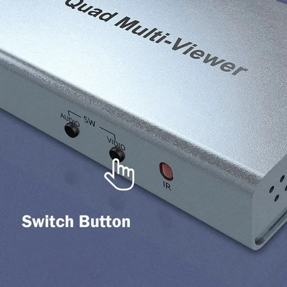 Splitter di segmentazione dello schermo con ingresso a 4 canali, compatibile 4x1, Quad Multi-viewer, passaggio senza interruzioni da PC a TV