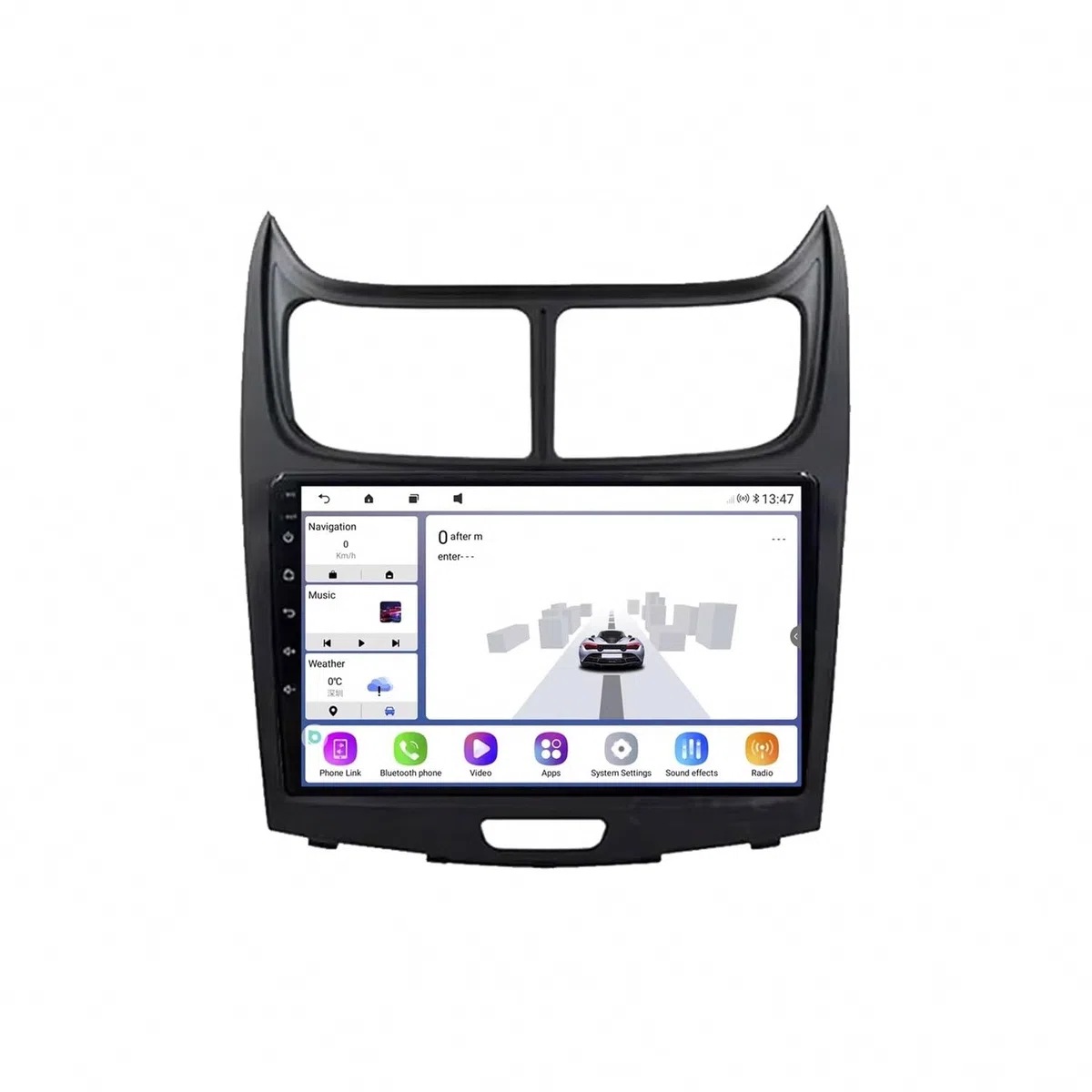 Touchscreen Auto Radio per Chevrolet Sail 2009-2013 Wireless Carplay Android Auto Stereo Bluetooth Ips con Pantalla Táctil con Gps Navigatore/Swc/Mirror, 4 Nucleo 2G+32G