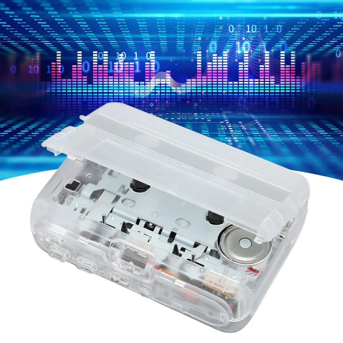 Fabater TON007B Lettore di Cassette Bluetooth con Cuffie Lettore di Cassette Stereo con Inversione Automatica, Ricevitore Trasmettitore Wireless Bluetooth 5.0 Portatile, Radio FM Jack da 3,5 Mm, 2