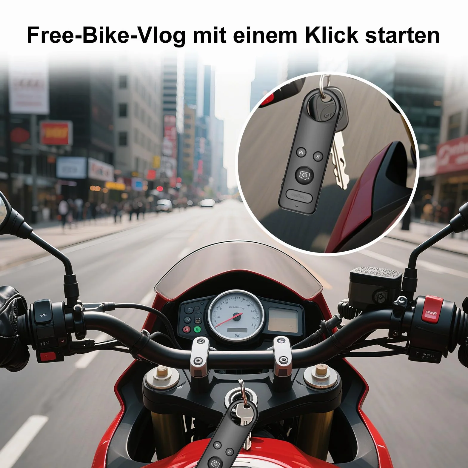Wireless Insta 360 Ace Remote Go Pro 13 Bluetooth Remote Control per GoPro 8/9/10/11/12/13 & Insta360 X2, X3, X4, X5, GO 3/3S, ace Sport Camera per Vlogging, Cycling