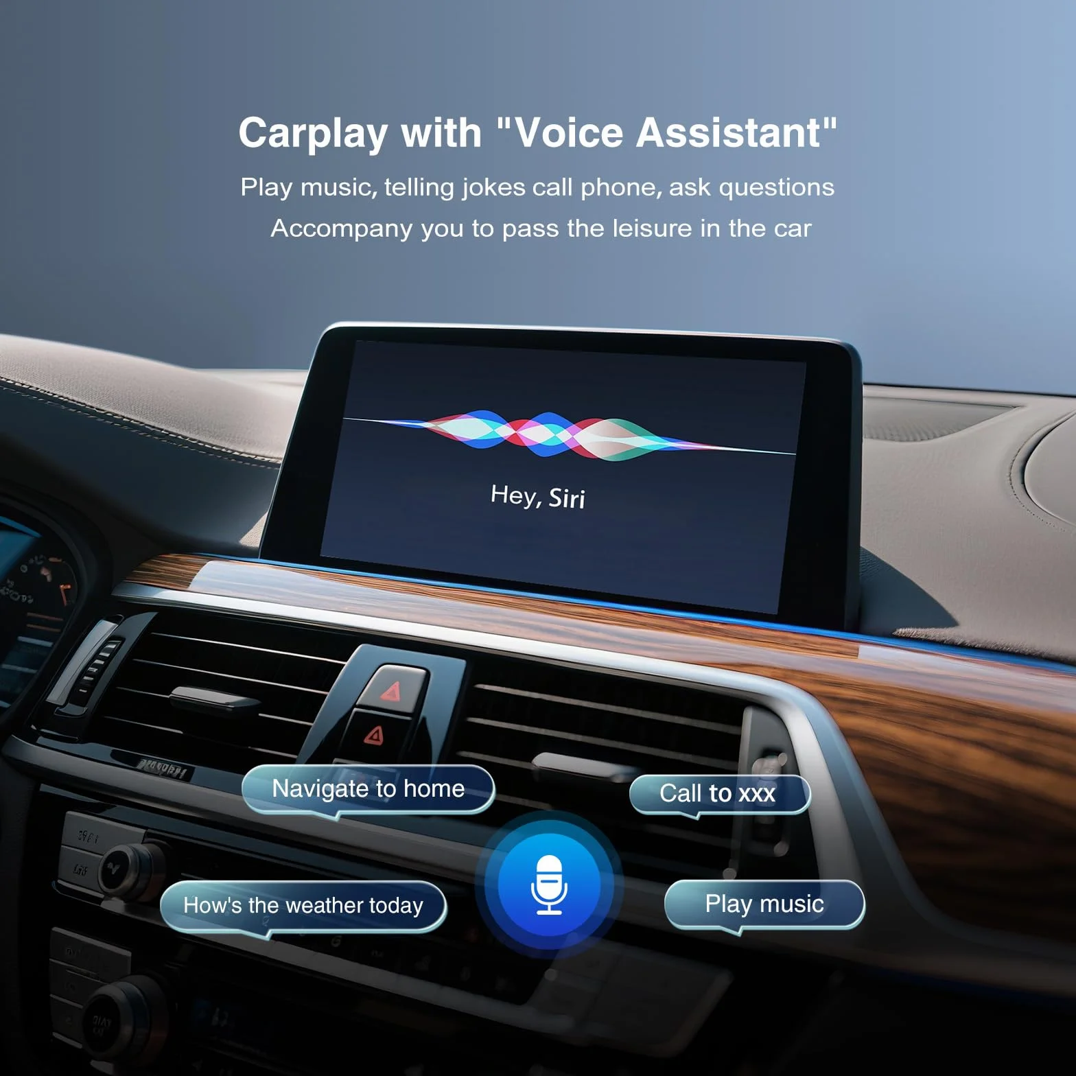 Andream Wireless CarPlay Android Auto per BMW serie 1 2 3 4 5 6 7 X3 X4 X5 X6 MINI con sistema NBT, ricevitore radio multimediale per auto, supporto Mirrorlink, navigazione GPS, telecamera posteriore