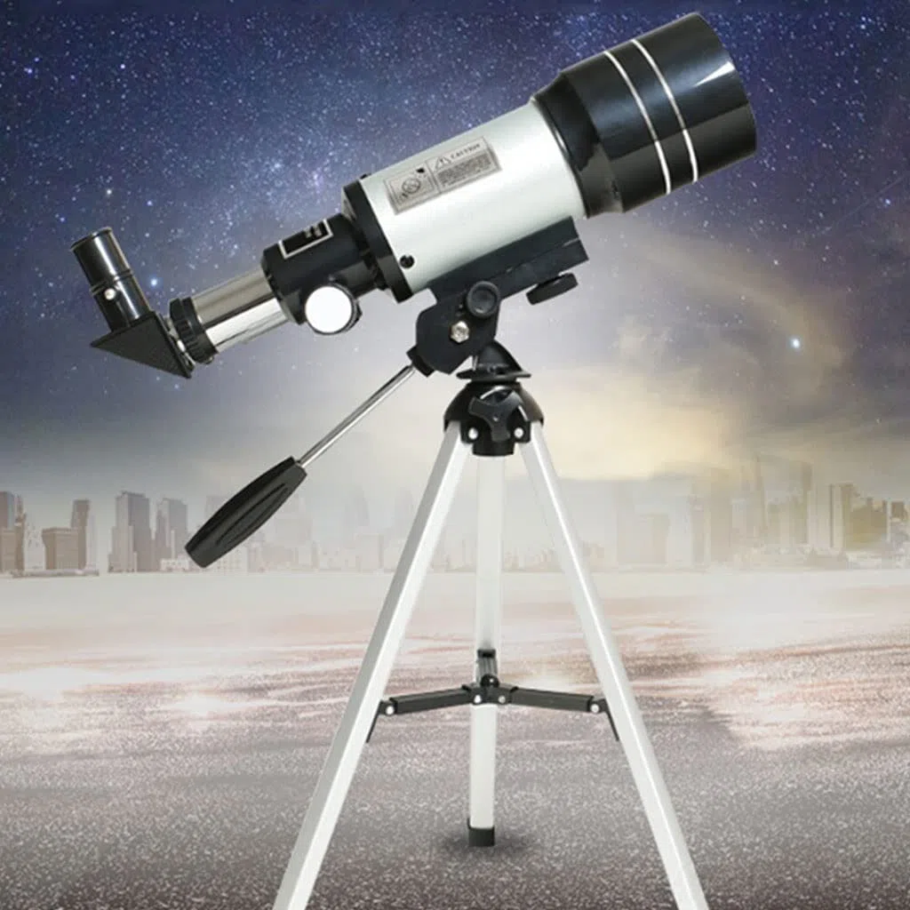 Telescopi per Bambini Principianti, telescopio astronomico 300/70 mm, telescopio Portatile con treppiede Regolabile, per Bambini Adulti e Adolescenti