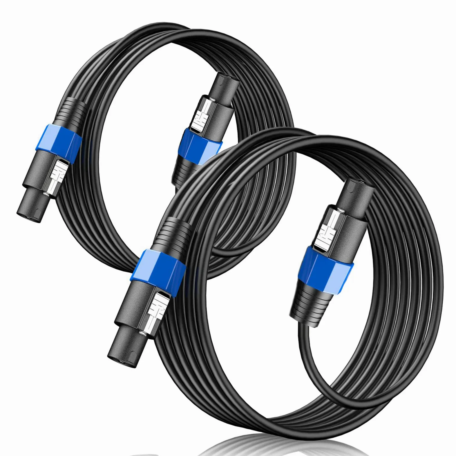 Cavo audio da Speakon a Speakon da 25 piedi, cavo audio professionale da 12 AWG, con serratura a torsione
