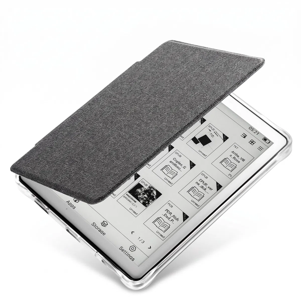 Dpofirs Lettore di EBook da 5,76 Pollici, Display Antiriflesso Android 8.1 con Lettore Musicale e Registratore Vocale, for Lettura Digitale e Intrattenimento (2G+32G)