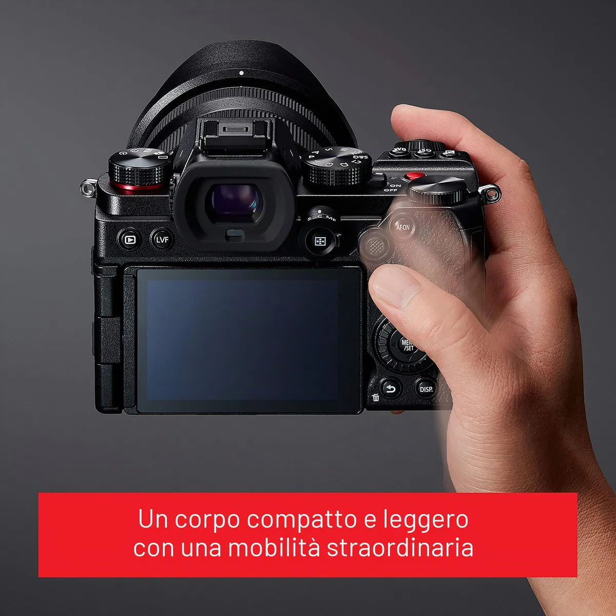 Panasonic Lumix DC-S5KE-K Full Frame Mirrorless Macchina Fotografica, Sensore CMOS 24.2MP ISO Dual Native, Dual Image Stabilizer 5 Assi,Video 10bit 60/50p,Incluso Obiettivo Lumix S5, Con Lente 20-60mm