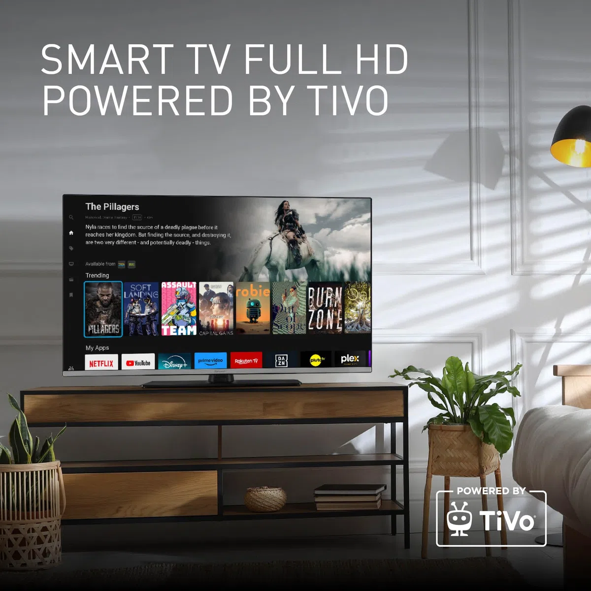 Panasonic TB-40S45AEZ, Serie S45 40 pollici Smart TV LED Full HD, 2024, TiVo, Controllo Vocale Google e Alexa, Game Mode, Media Player, HDR, HDMI, WLAN, Per un'Esperienza Visiva Ottimale | Google e Alexa, modalità gioco, lettore multimediale, HDR, HDMI, S