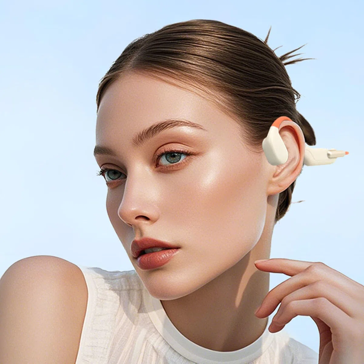 Naroote Cuffie a Conduzione Ossea, Cuffie Bluetooth 5.4 con Archetto da Collo, a Orecchio Aperto con Microfono e Stereo HD, IPX8 per Corsa, Allenamento, Sport, Palestra, Guida Ed Escursionismo