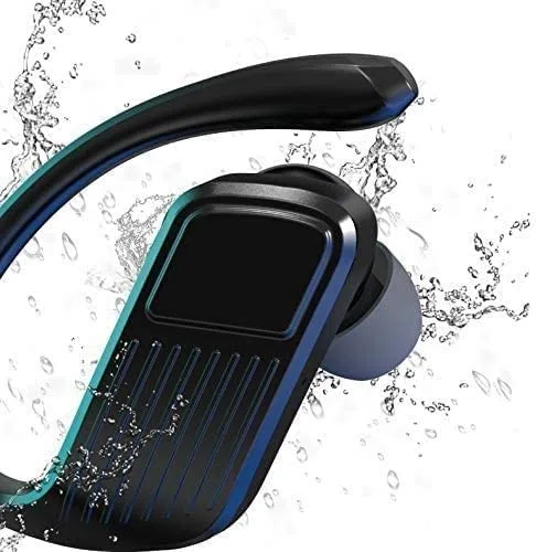 GeRRiT Auricolari wireless - Bluetooth Vero auricolari wireless - TWS Cuffie sportive for il rumore allenamento che cancella gli auricolari resistenti al sudore con microfono for correre, palestra