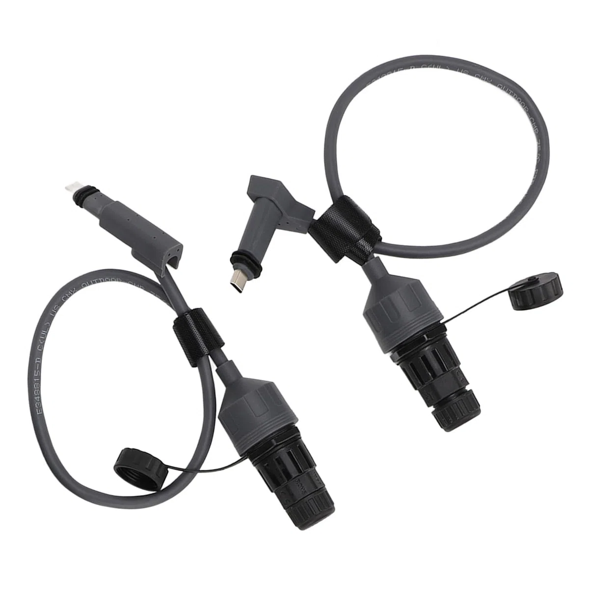 Aramox Adattatore per Cavo Ethernet SPX Connettore per Cavo SPX in PVC da 18,7 Pollici con Alimentatore POE Segnale Stabile Facile Installazione per Uso Esterno