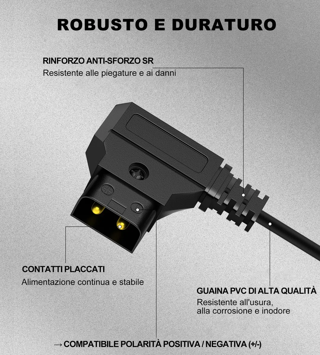 Alvin's Cables NP F550 Dummy Batteria per D-Tap Cavo di alimentazione per Sony NP F570 NP F970 Atomos Shinobi Atomos Ninja Monitor Smallhd Focus 7