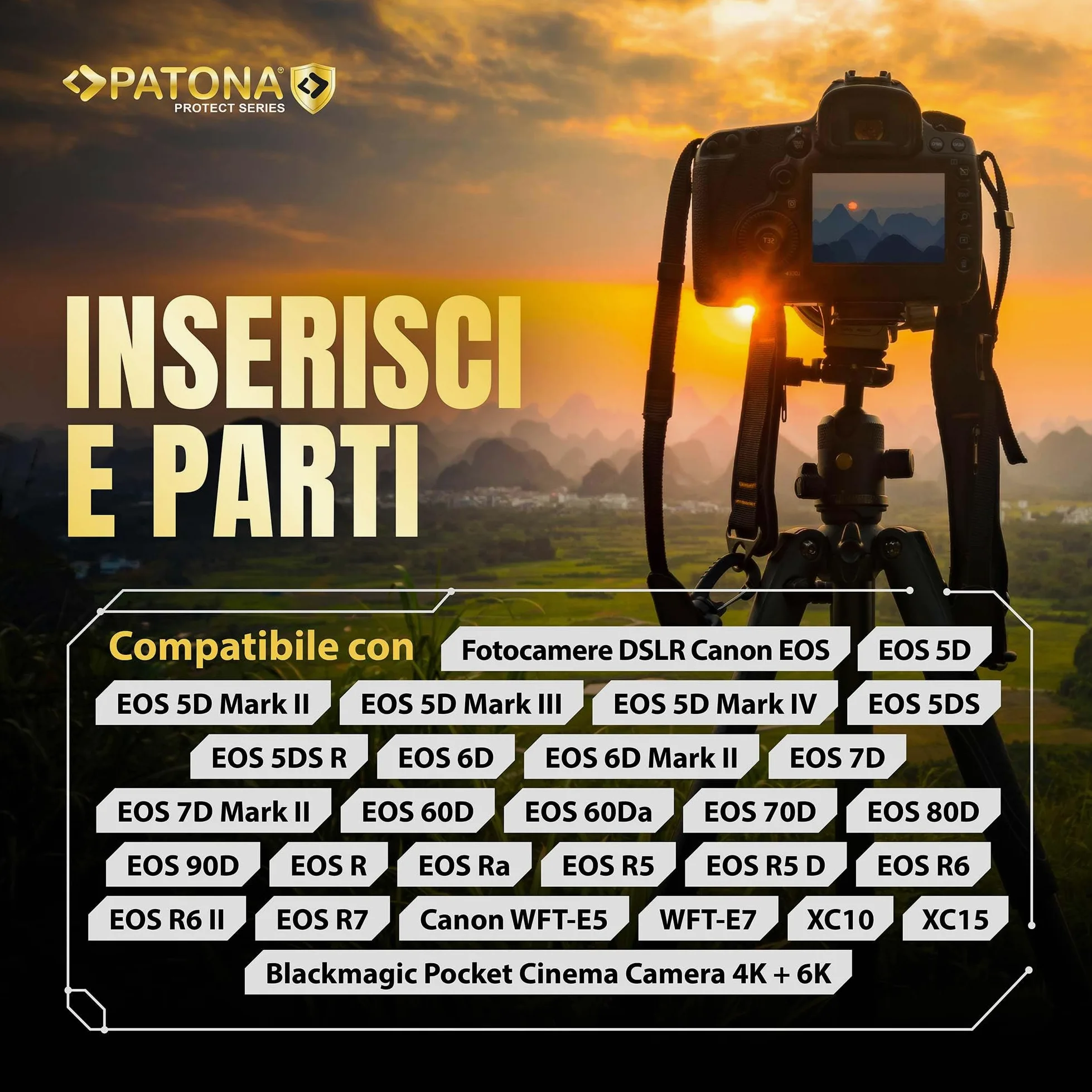 PATONA Protect Batteria LP-E6P 2600mAh 6A – pronta per 8K, per Canon EOS R5 Mark II & R5C – sostituisce LP-E6P LP-E6NH LP-E6N LP-E6 – compatibile con R6 R6II R7 5D IV 90D – guscio V1