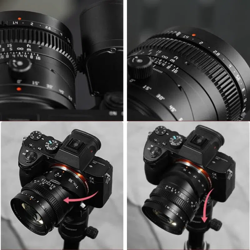 TTArtisan Obiettivo Tilt 50 mm F1.4 Full Format Messa a fuoco manuale per fotocamera mirrorless per fotocamere Fuji X Mount X-A1 X-M1 X-T100 X-T30 X-PR01 X-E1 X-E4 XS10 e altri.