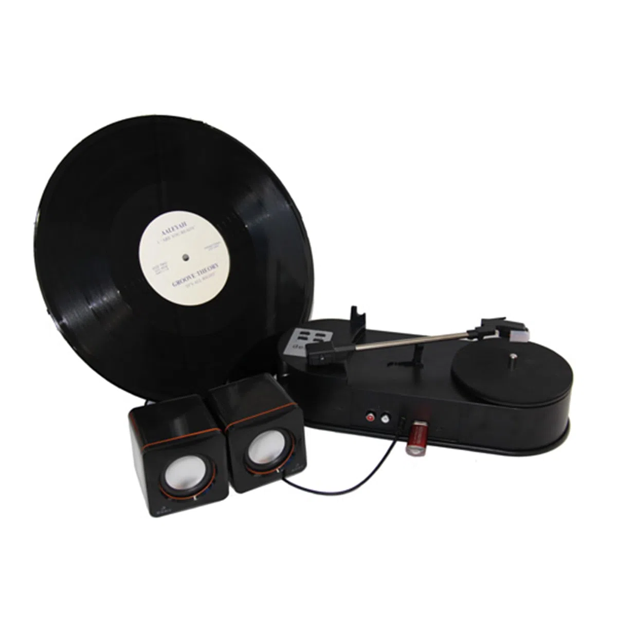 Giradischi in Vinile, Supporta La Conversione di Dischi in Vinile in MP3, Plug and Play, Giradischi Portatile Professionale USB 2.0 per Gli Amanti Della Musica