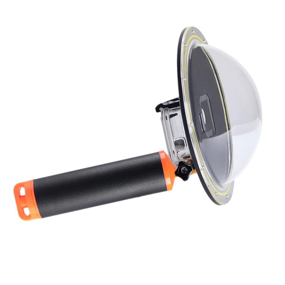Suptig - Dome per GoPro Hero 7 black Hero 6 Hero5 con custodia impermeabile e impugnatura galleggiante per fotografia subacquea