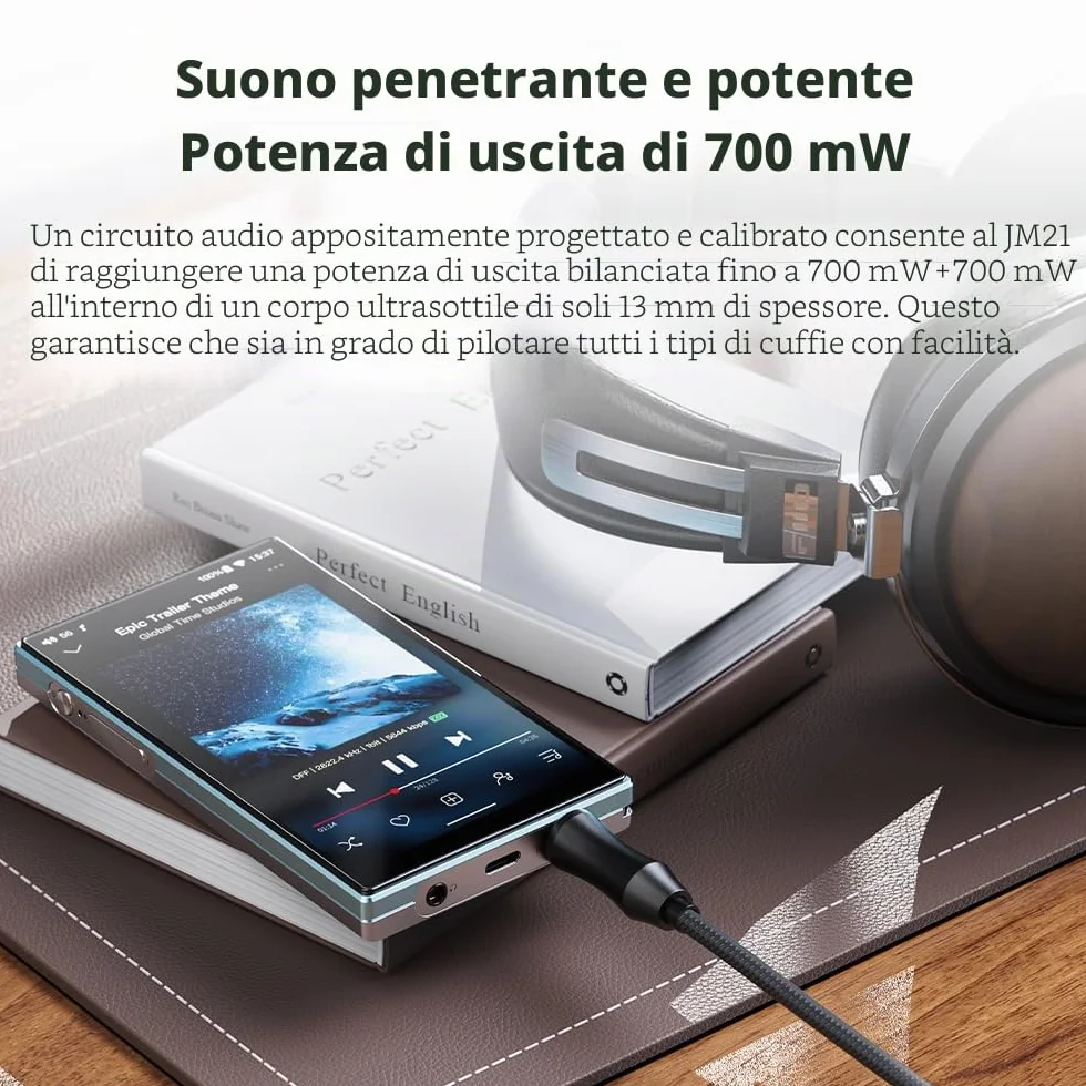 FiiO JM21 Lettore audio digitale portatile ad alta risoluzione (nero)