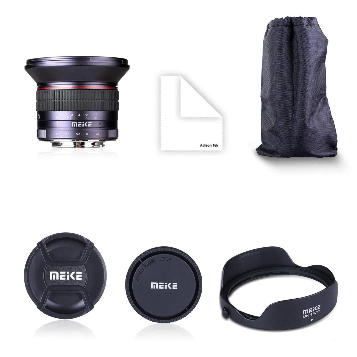 Meike MK 12 mm f/2.8 obiettivo grandangolare messa a fuoco manuale per fotocamere Panasonic Olympus Mirrorless