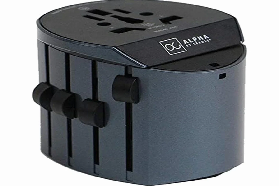 SKROSS | 1.104100 | Alpha Line | Adattatore Universale da Viaggio Completo per Prese a 2 o 3 Poli - 10 A - Fino a 2.500 watt (adatto anche a PC e Asciugacapelli - 5 Anni Garanzia Internazionale