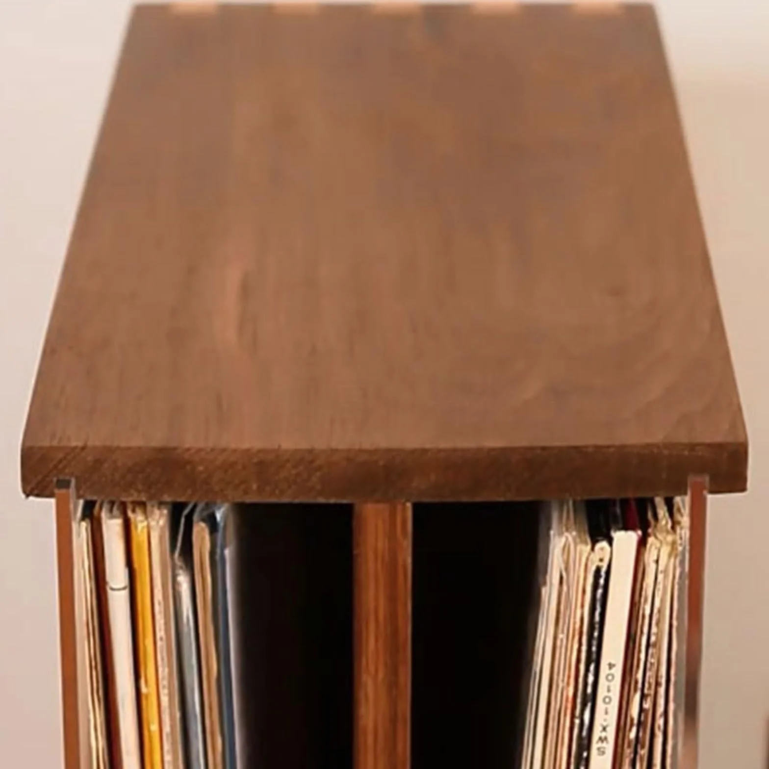 Ufficio Scatola for album CD con portadischi in vinile in legno for creatività desktop Scaffale porta dischi